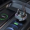 Blavec ��������� ����������� ������� �������� TR-04 �� ����� ����� Usb A & Usb C Pd Qc 30W & Bluetooth MP3 & Fm ����� - (TFMFTR04-B)