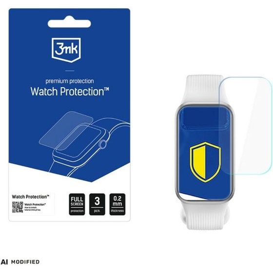 3MK Arc Watch Fullscreen Protective Film For Xiaomi Smart Band 11 Active