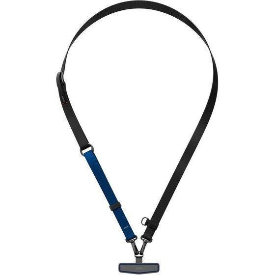 UNIQ Phone Lanyard Vista Flex 2-in-1 black-Blue - (UNIQ-VISTAFLEX2IN1-BLKDBLU)