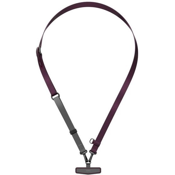 UNIQ Phone Lanyard Vista Flex 2-in-1 burgundy-Grey - (UNIQ-VISTAFLEX2IN1-BGDYSGRY)