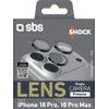 SBS Lens Single Camera Protector For Iphone 18 Pro / 18 Pro Max - Black - (TESINCAMGLIP1863PK)