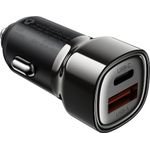 Acefast ��������� ����������� PD45W 1xUSB-A 1xUSB-C ������ - (B20)