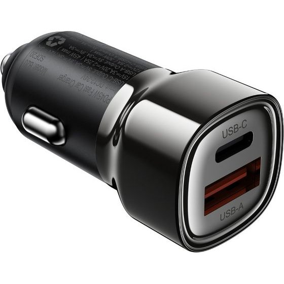 Acefast ��������� ����������� PD45W 1xUSB-A 1xUSB-C ������ - (B20)