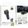 Borofone ��������� ����������� 2xUSB-A 17W �� ������� USB-A �� USB-C 1m ������ - (BZ31A Solid)