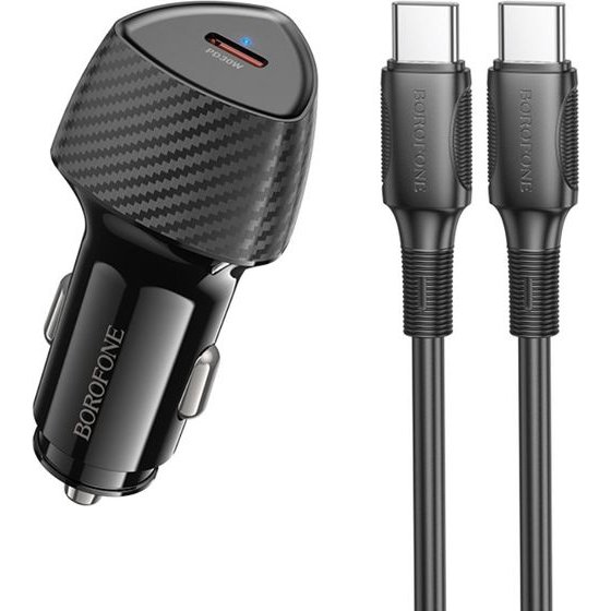 Borofone ��������� ����������� USB-C PD30W �� ������� USB-C �� USB-C 1m ������ - (BZ31B Solid)
