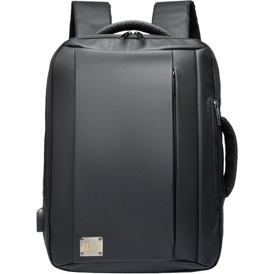 NSP N102 Classic 2��1 ������ ������/BACKPACK-������������ �� ���� Laptop 16in/19L ��� ��������� ������ Oxford 400D BLACK