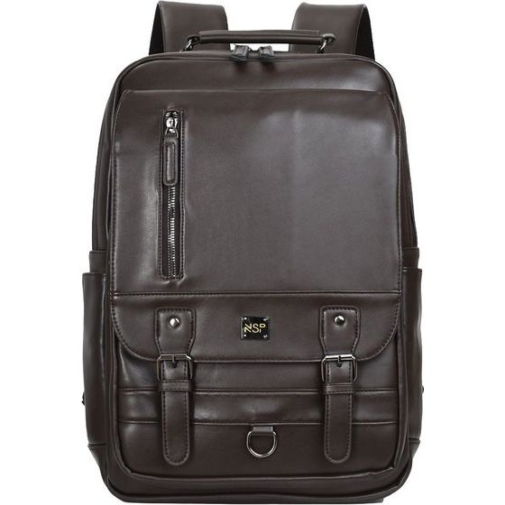 NSP N107 Luxury ������ ������/Backpack �� ���� Laptop 16in/32.5L ��������� BROWN