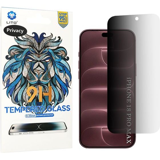 Lito - 2.5D Classic Glass - iPhone 18 Pro Max - Privacy