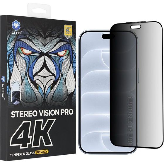 Lito - D+ Max 4K Privacy - iPhone 18 Pro - Black