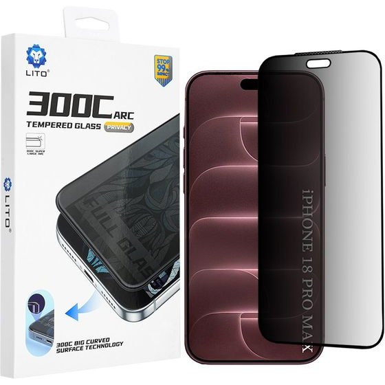 Lito - D+ Max Privacy 300C - iPhone 18 Pro Max - Black