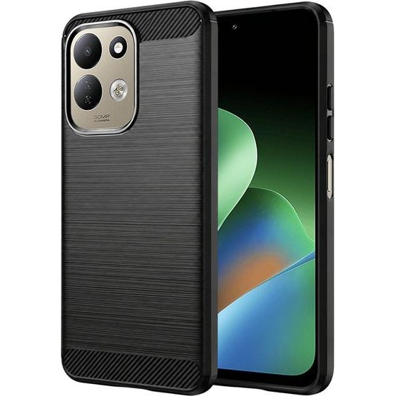 Techsuit - Carbon Silicone - Xiaomi Redmi 17 4G / Redmi 17 5G - Black