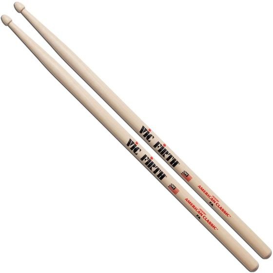 VIC FIRTH 7A American Classic Hickory - Wooden Drum Sticks - (Vic FIRTH)