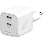 4sMarts Wall Charger Pdplug Sic Dual 45W 2xUSB-C White - (552045)