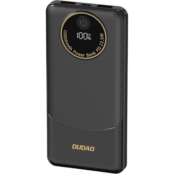 Dudao K12 Power Bank 10000mAh Pd 22.5W USB-A USB-C - Black - (K12 black-new)