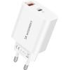 Wozinsky 20W USB-A USB-C Wall Charger With 1m USB-C - USB-C Cable - White 5907769388149 - (WLS-20W)