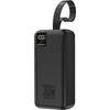Wozinsky W8-W 30000 Mah 30W Powerbank 2x USB-A And USB-C With Flashlight - Black 5907769388101 - (WZ8-B)