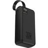 Wozinsky W8-W 30000 Mah 30W Powerbank 2x USB-A And USB-C With Flashlight - Black 5907769388101 - (WZ8-B)