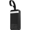 Wozinsky W8-W 30000 Mah 30W Powerbank 2x USB-A And USB-C With Flashlight - Black 5907769388101 - (WZ8-B)