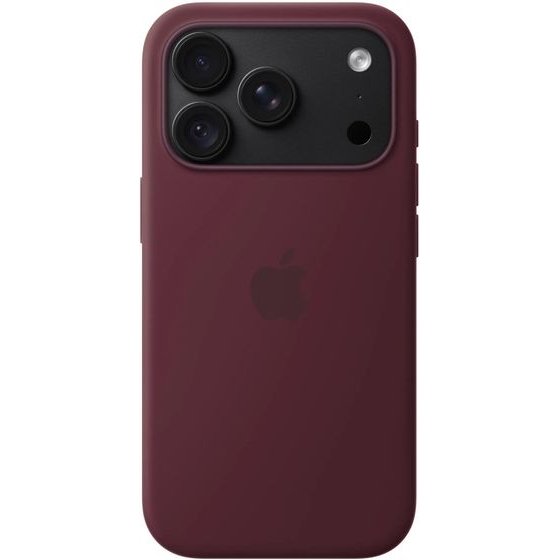 Apple Iphone 18 Pro Silicone Case With Magsafe Burgundy - (MK8U4ZM/A)