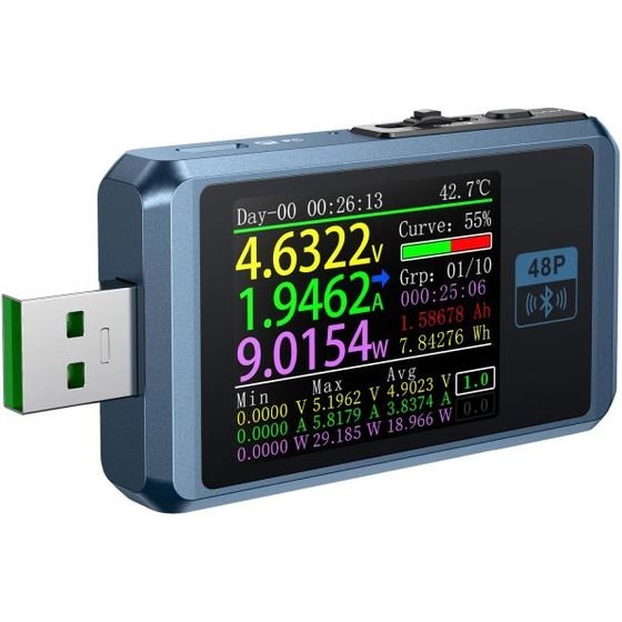 FNIRSI Voltage Tester FNB48P, 156W, 24V - (5905156102217, 5905156102224)