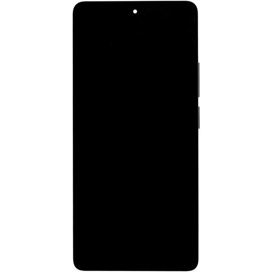 Compatible Lcd Display + Touch Unit + Front Cover For Xiaomi Redmi Note 13 Pro 4G Midnight Black OEM - (57983132810)