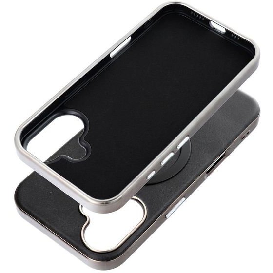 Case For Iphone 18 Pro / 17 Pro Gentleman Mag Cover Compatible With Magsafe Black OEM