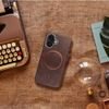 Case For Iphone 18 Pro / 17 Pro Gentleman Mag Cover Compatible With Magsafe Brown OEM