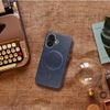 Case For Iphone 18 Pro / 17 Pro Gentleman Mag Cover Compatible With Magsafe Navy Blue OEM