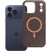Case For Iphone 18 Pro Max / 17 Pro Max Gentleman Mag Cover Compatible With Magsafe Brown OEM