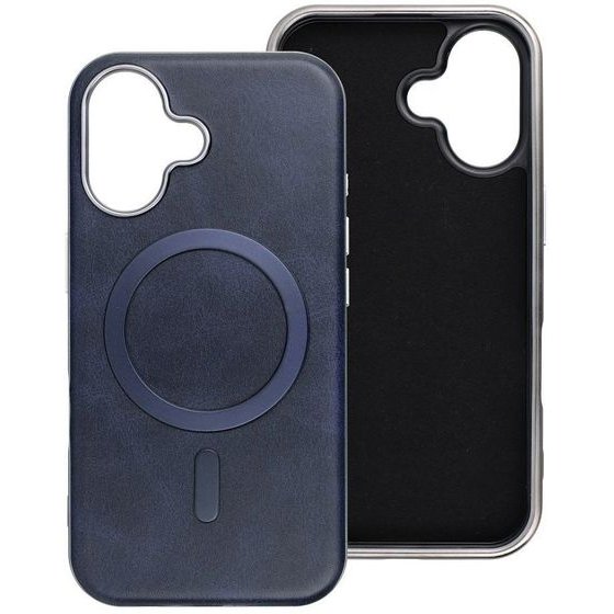 Case For Iphone 18 Pro Max / 17 Pro Max Gentleman Mag Cover Compatible With Magsafe Navy Blue OEM