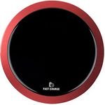 All New , Wireless Charger, ultra thin, for telephone, red, 5/9V, 10W, overtemperature protection, Qi - (WP315-R)