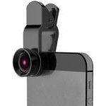 Loukin Lens for mobile phone, with clip, plastic/aluminium, black, 3in1 - (OFLU003M3P0B)