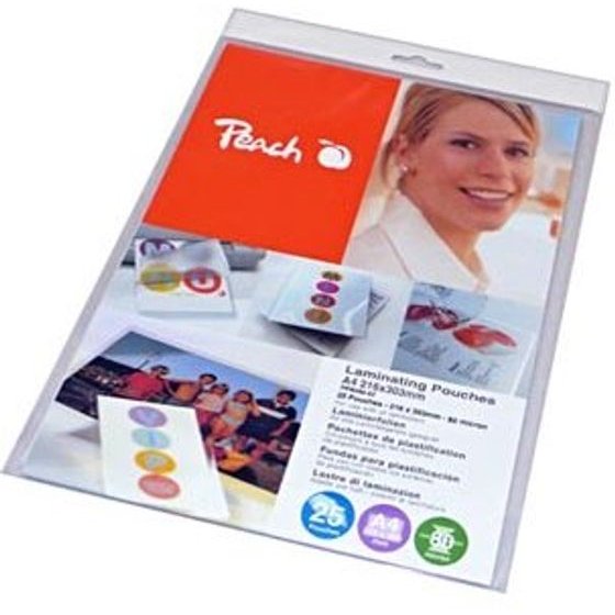 Peach Foil laminating, A4, 80mic, thermal, 25pcs - (PPR080-02)