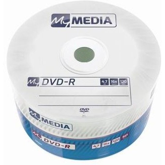Simandl MyMedia DVD-R, 4.7GB, 16x, wrap, 50-pack, without printing possibility, 12cm, for data archiving - (69200)