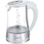TWIST Glass kettle with LED backlight 2200W, white, Orava - (VK-4017 W)