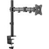 ULTRADESK SKELETON Single Adjustable holder for monitor, black, 2-9KG, table clamp and bushing, 17-30, 75x75/100x100 - (UD-SKEL-SN)