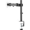 ULTRADESK SKELETON Single Adjustable holder for monitor, black, 2-9KG, table clamp and bushing, 17-30, 75x75/100x100 - (UD-SKEL-SN)
