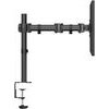 ULTRADESK SKELETON Single Adjustable holder for monitor, black, 2-9KG, table clamp and bushing, 17-30, 75x75/100x100 - (UD-SKEL-SN)