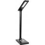 Virone office lamp Isiyo, aluminum + ABS, black, 3 ligtening types, IP20 wireless charger - (DL-5/B)
