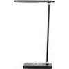 Virone office lamp Isiyo, aluminum + ABS, black, 3 ligtening types, IP20 wireless charger - (DL-5/B)