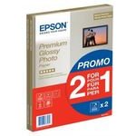 Epson Premium Glossy Photo Paper, photo paper, promo 1+1 typ glossy, white, A4, 255 g/m2, 30 pcs, inkjet - (C13S042169)