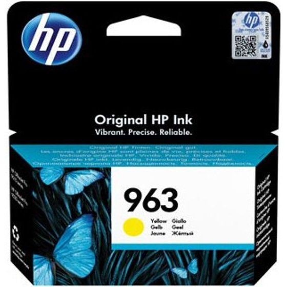 HP original ink 3JA25AE, 963, yellow, 700p, 10.77ml - (3JA25AE#LS1)