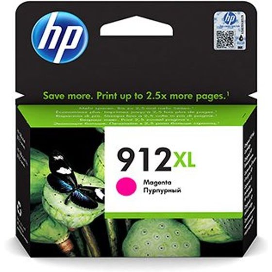 HP original ink 912XL, high capacity, magenta, 700p, 9ml - (3YL82AE)