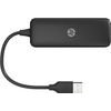 HP USB (2.0) hub 4-port, black, - (DHC-CT110C)