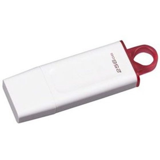 Kingston USB flash disk, USB 3.0, 256GB, DataTraveler Exodia, white, USB A, with cover - (KC-U2G256-5R)