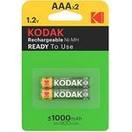 Kodak rechargeable Ni-MH battery AAA, 2-pack - (KOD-REC001)