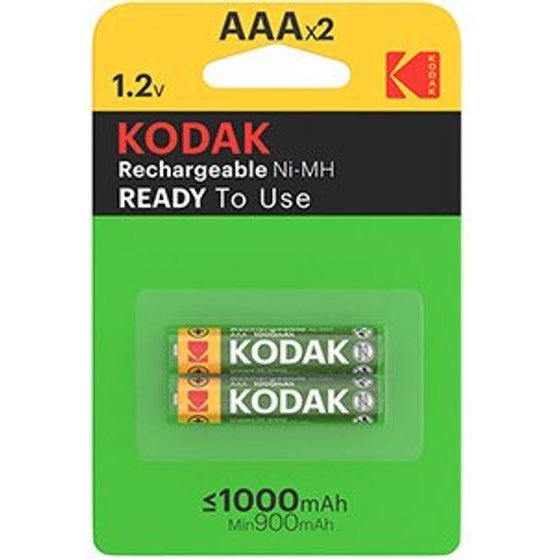 Kodak rechargeable Ni-MH battery AAA, 2-pack - (KOD-REC001)
