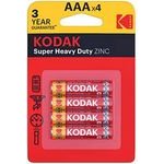 Kodak SUPER HEAVY DUTY One-off zinc-chloride battery AAA, 4-pack - (KOD-R3)