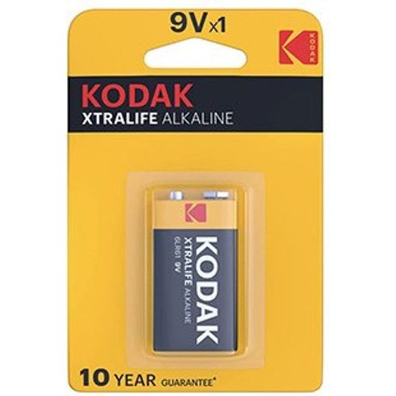 Kodak XTRALIFE One-off alkaline battery 9VA, 1-pack - (KOD-9VAXT)