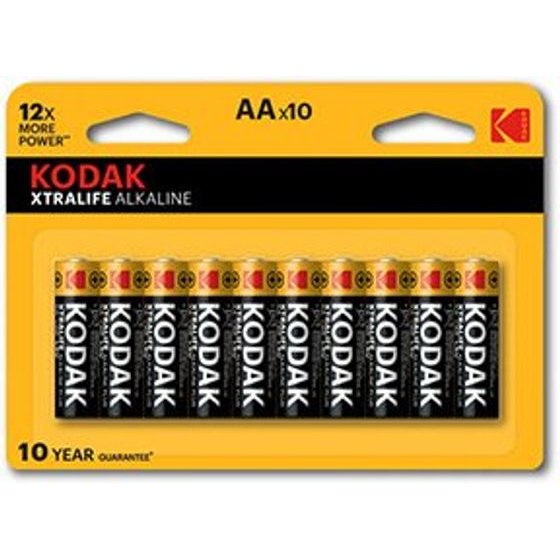 Kodak XTRALIFE One-off alkaline battery AA, 10-pack - (KOD-LR6XTBL10)